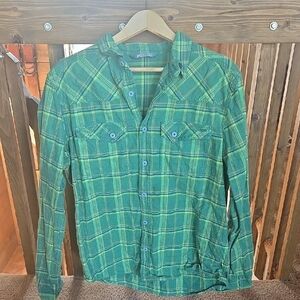 Stio Green Plaid Shirt